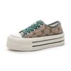 Canvas shoes thick-soled heightened casual spring new muffin-soled breathable sports board shoes