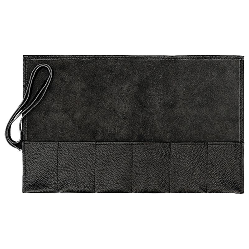 

Sophisticated Leather Watch Carrying Roll Elegant Watches Storage Display Pouch Scratch Resistant Timepieces Protector чёрный