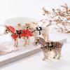 Rhinestone Horse Keychain Sparkling Animal Charm Key Chain Zinc Alloy Key Ring Pendant Handbags Wallet Accessories