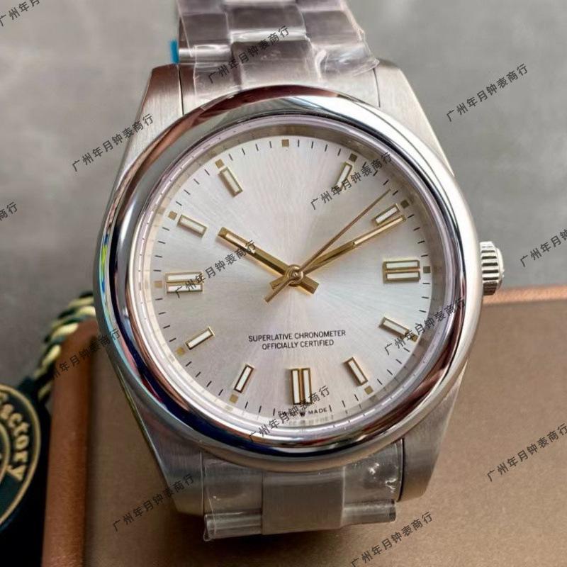 Orologio da uomo Rolex Oyster Perpetual 41mm - Acciaio Inossidabile 316, Luminoso, Impermeabile, Completamente Automatico.