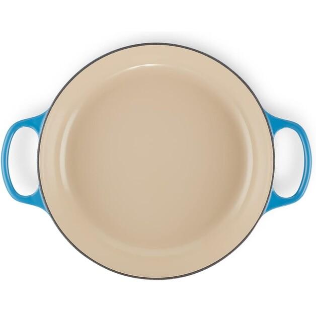Le Creuset Gourmet Professional Saucepan, Cast Iron, Round, 30 Cm, 3.5 L, Azure (21180302202430)