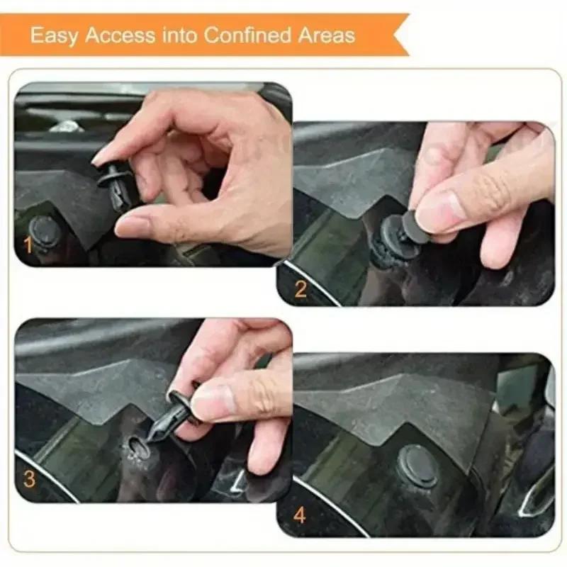 8mm Rivetti in Plastica Elementi di Fissaggio Vite Paraurti Auto Parafango Rivetto Nero Clip di Fissaggio Auto per Toyota Focus Kia Nissan Yamaha