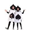 Halloween Neuankömmling Lustiges Cosplay Poker Jumpsuit Kostüm für Partys