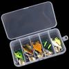 5pcs Vibration Bait Fishing Lures Kit Rotating Glitter Fishing Lures Hooks  Fishing Tool