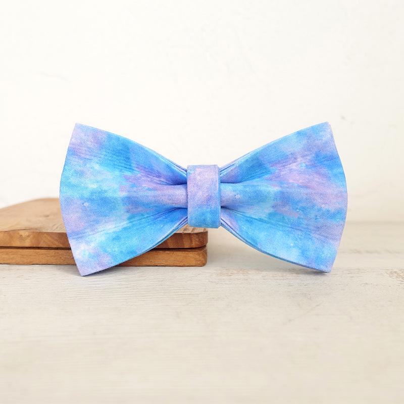 MUTTCO Handmade High-End Dog Collar with Bow Tie - UBT-087 XS