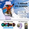 Waterproof Rugged Outdoor Smart Watch Flashlight Watch Unisex Fitness Tracker Touch Screen Heart Rate Monitor