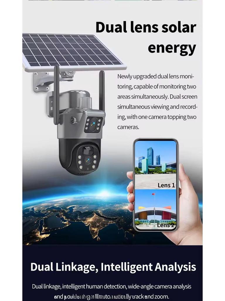 Outdoor Solar Dome Camera: Low Power, Wireless, 4G Remote HD, Battery WiFi