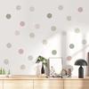 6Pcs Colorful Polka Dots Wall Stickers, Self-Adhesive Vinyl Decals, Removable Peel And Stick Wall Decals for Bedroom Living Room Kids Room