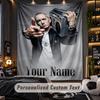 Personalisierte Wandtapisserie, Eminem Individuell Bedruckter Name, Stoff-Wandkunst für Innenraum-Hintergrund