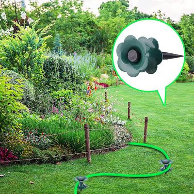 Garden Hose Guide Spike Ground Insert Hose Guide with Spin Top Spiked Hose Guide Aid Keeps Garden Hose Out of Flower Beds for Plant Protection