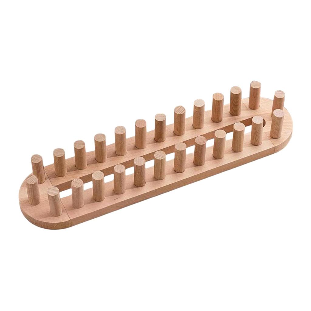 DIY Chunky Blanket Knitting Loom Kit Wood Peg Frame for Cozy Home Decor and Handcrafts Suitable for Hobbyists