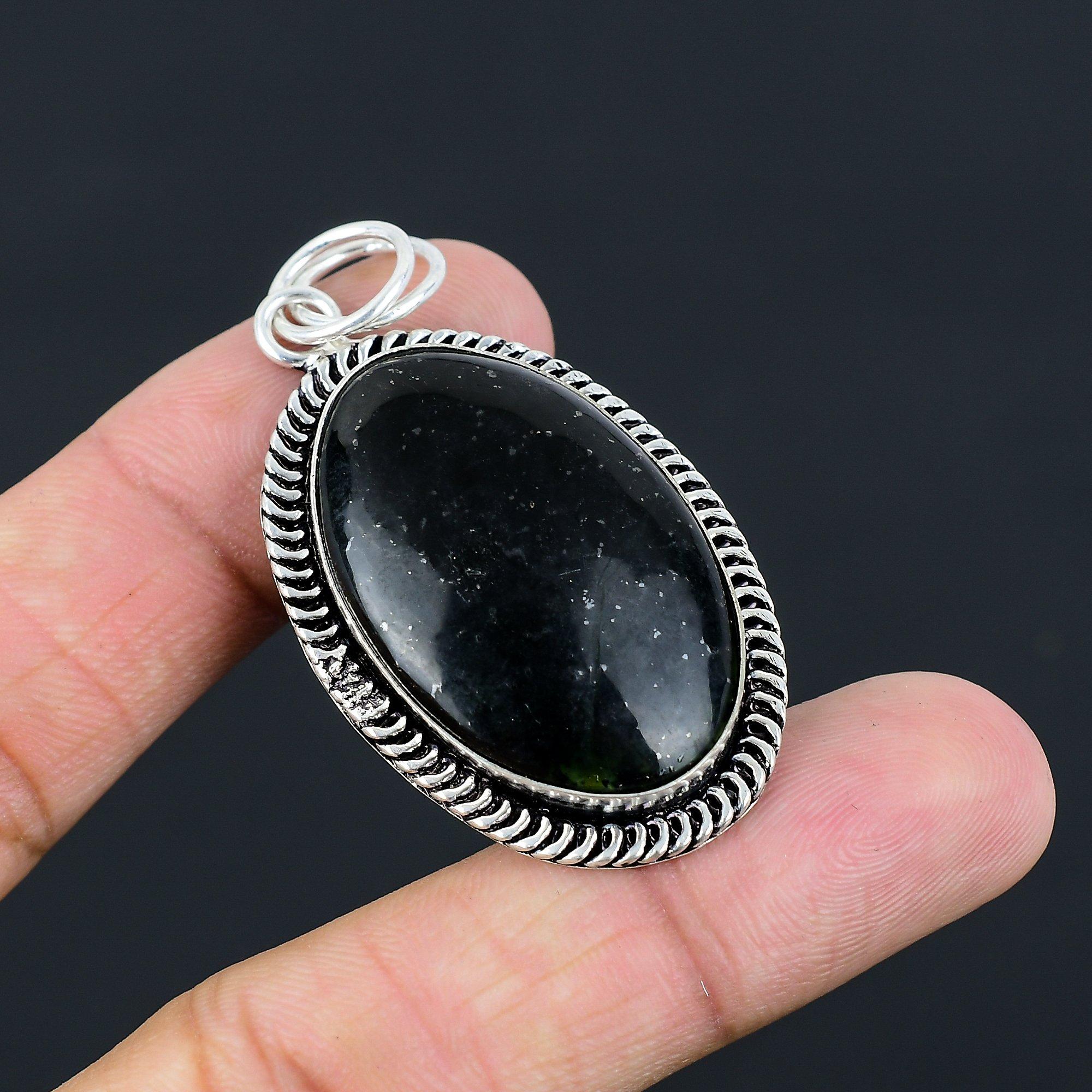 Daughters Day Sale Vasonite Stone 925 Sterling Silver Bezel Mother Boho Pendant