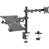 Support De Table Inclinable - AISENS - DTL32TSR-193 - 9 Kg - 17-32 Cm - Noir - VESA 100x100 Mm