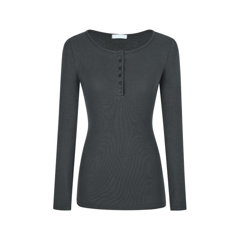 Women's Long Sleeved T-shirt Base Shirt Women's Slim Long Sleeved T-shirt Early Autumn Simple Student Top