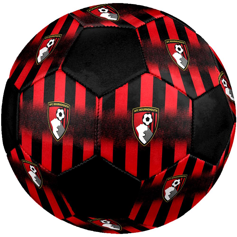 SIZE 5 AFC Bournemouth Soccer Ball Colorful All Ages Machine Stitched PVC Competition Ready Durable High-Bounce