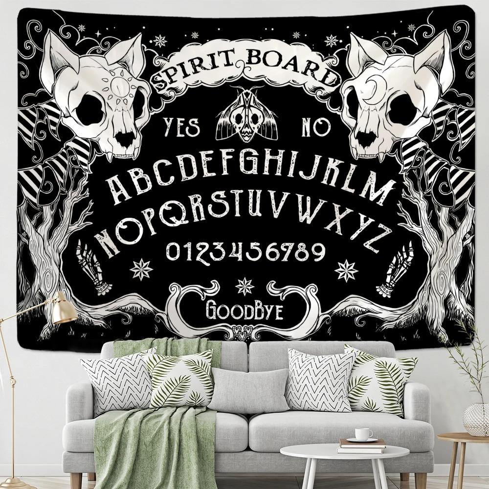 Scandinavian Ins Style Gothic Tapestry Geometric Rose Crescent Living Room Bedroom Bohemian Decorative Carpet