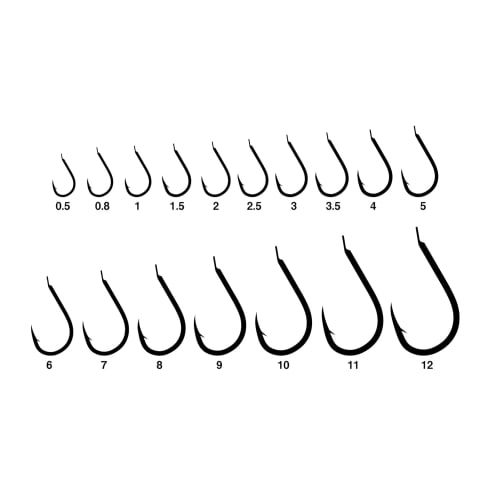 Gamakatsu Chinu (Black) Hook No. 4 Fishhook