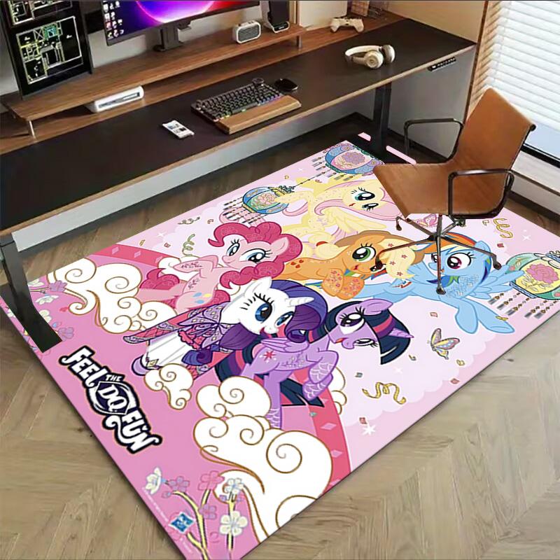 1pc Little Pony Friendship Carpet for Playroom Bedroom Living Room Sofa Home Decor,kids Game Area Rug Non-slip Floor Mat Y72992