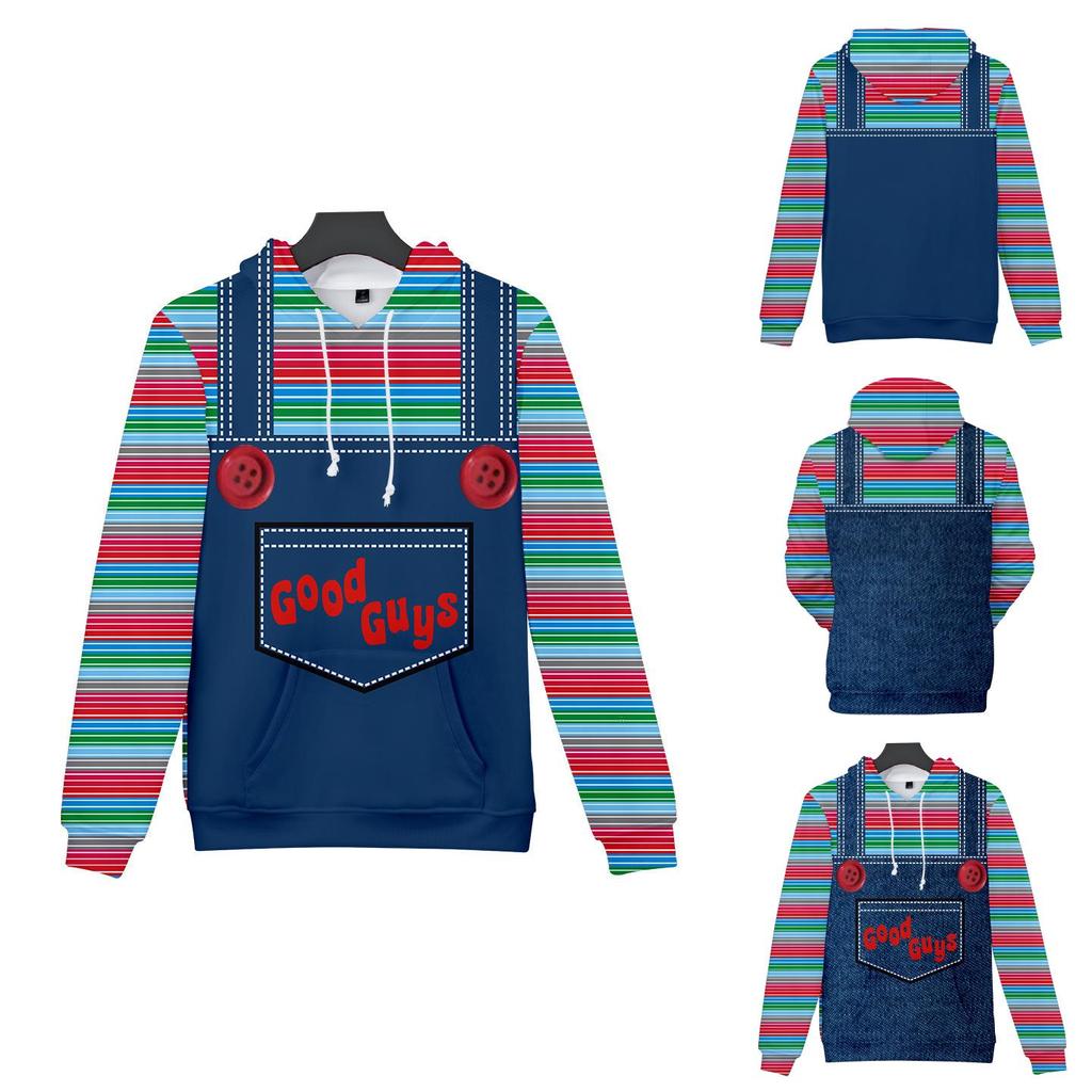 Vibrantly Designed Women Men Good Guys Chucky 3d Print Sweatshirt Hoodies