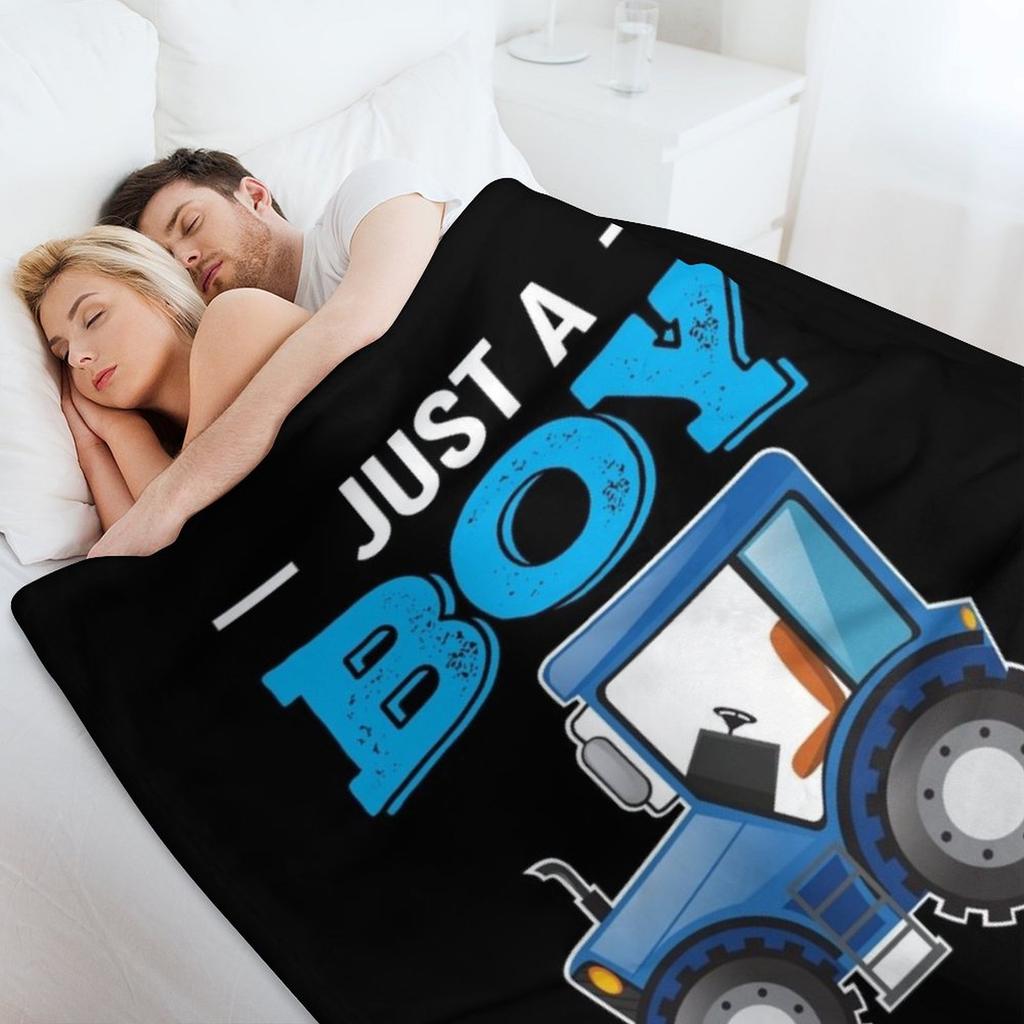 Just A Boy Who Loves Tractors Throw Blanket Stuffeds valentine gift ideas Hair Designers Blankets