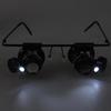Ergonomic 20X Double Lens Loupe Magnifying Glass Suitable For Jewelry Electronics Inspection Lightweight Easy To Handle