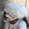 Halloween White-browed Monster Mask, Scary Vampire Performance Props