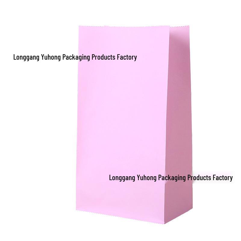 Handle-Free Colored Candy Kraft Paper Bags for Children's Gifts & Snack Storage
