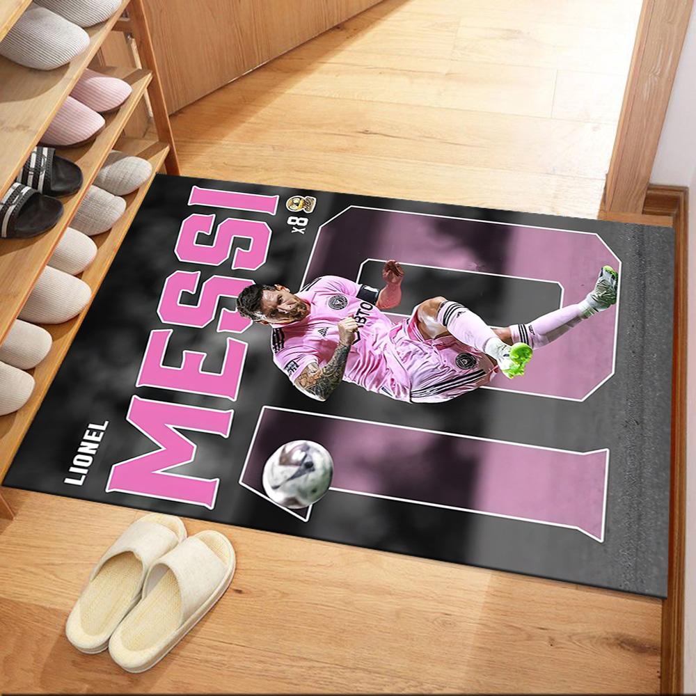 Messi's Iconic Number 10 Square Rugs Are a Great Choice for Living Rooms, Bedrooms, Home Décor, and As Gifts.