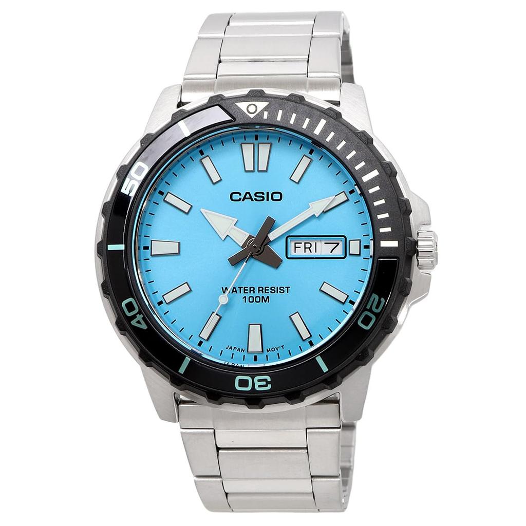 Casio Standard Men's Quartz Watch MTD-125D-2A3V 10 ATM Water Resistant Sky Blue