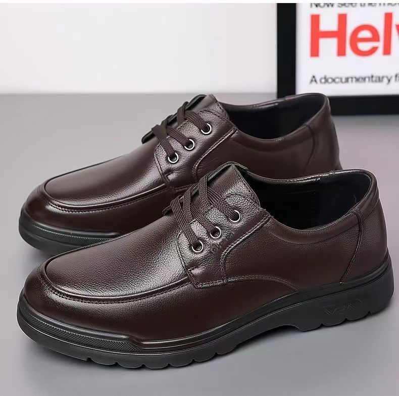 

Новые деловые туфли из кожи мужские повседневные свадебные для жениха британские с увеличением роста летние дышащие молодежные остроносые мужские туфли 44