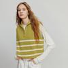 Chuyu Women's Striped High-Neck Knit Vest