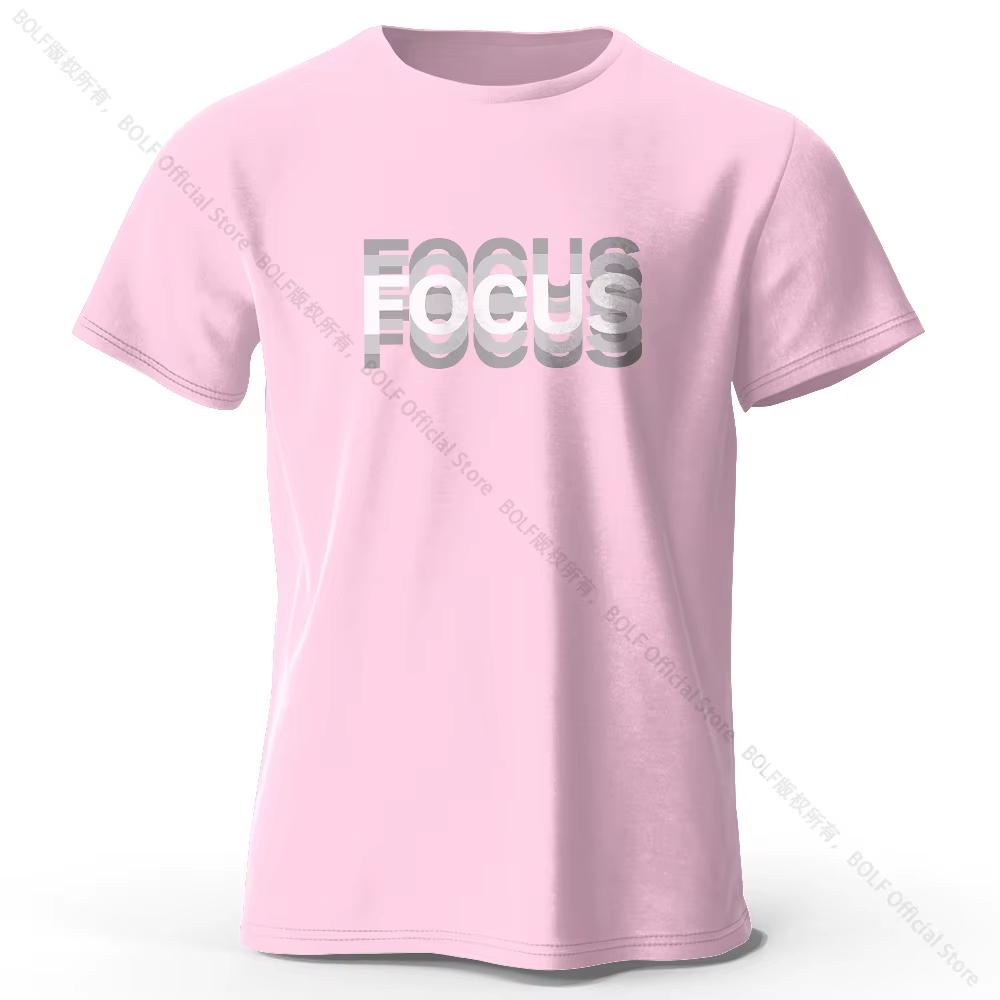 Focus Letter Minimalist Style Cotton TShirt Lightweight Round Neck Short Sleeve Tee Perfect For Unisex Unisex