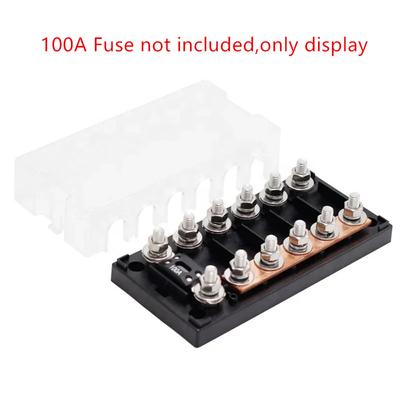 1PCS 32V 6 Way Circuit Automotive Boat Fuse Holder Compatible with MEGA ANM Fuse