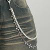 Fashion Imitation Pearl Pants Chain Metal Punk Bead Jeans Waist Chain Gift Waist Belt