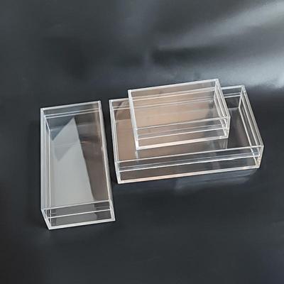 Thick Rectangular Clear Acrylic Gift Box - Food Grade Plastic for Weddings & Parties