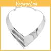 Shaped V Creativity Metal Women Collar Necklace With Fashion Design Geometric