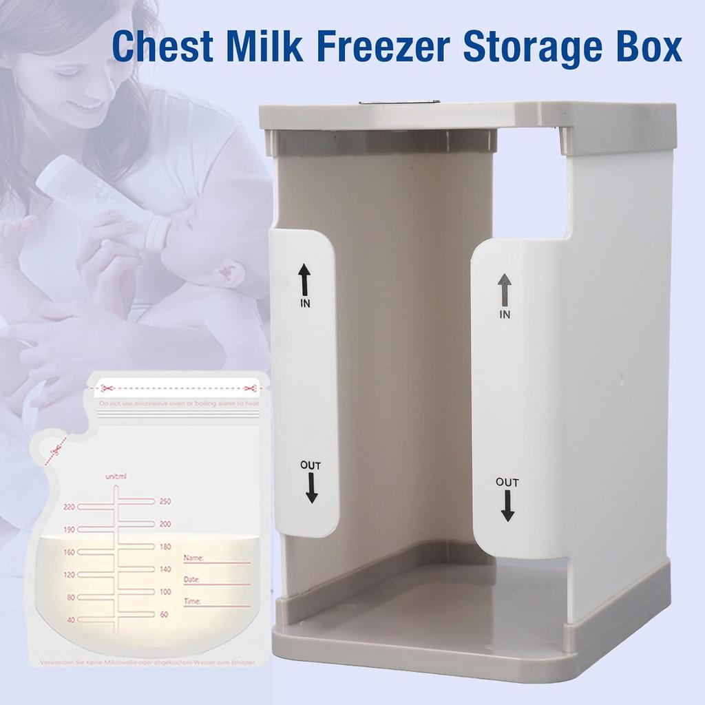 Keenso Milkies Freeze Organizer,Breastmilk Storage Container Storing System for Freezing Breastmilk
