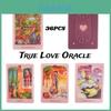 True Love Oracle English Card Game 36pcs Interactive Toy For All Ages Copperplate Paper Material