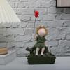 2025 New Balloon Girl Tank Art Figure Statues Banksy Figurines Collection Interior Decoration Accessorie Pop Street Resin Crafts