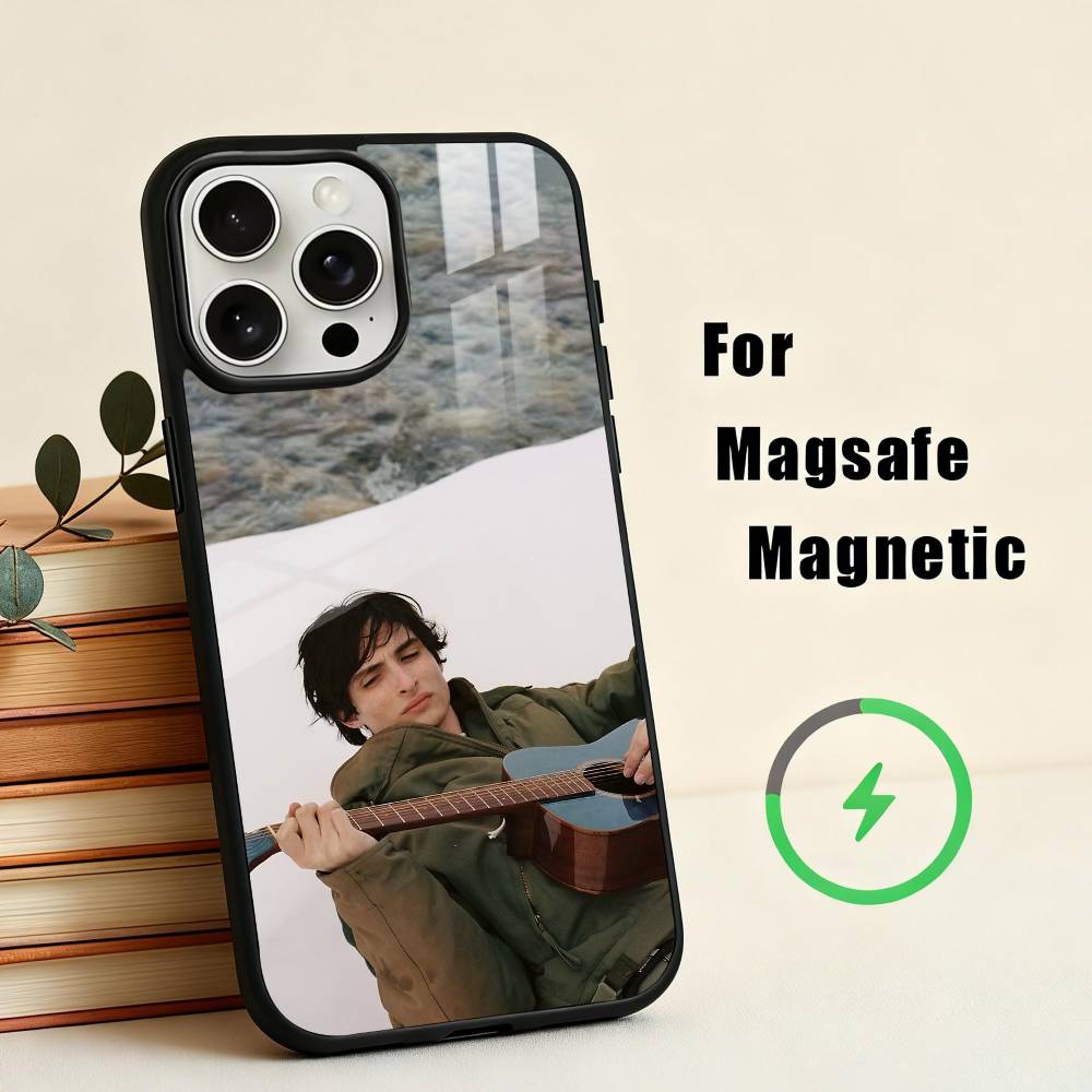 F-Finn W-Wolfhard Actor Funda para Teléfono Para iPhone17,16,15,14,13,12,11 Plus,Pro Max Magnética Para Magsafe Carga Inalámbrica
