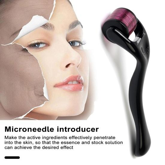 

Микроигольчатый роликовый косметический прибор с микроиглами 0,2/0,25/0,3/0,5/0,75/1/1,5/2/2,5/3 мм, нескользящий инструмент для микродермабразии с длинной ручкой для женщин G фиолетовый