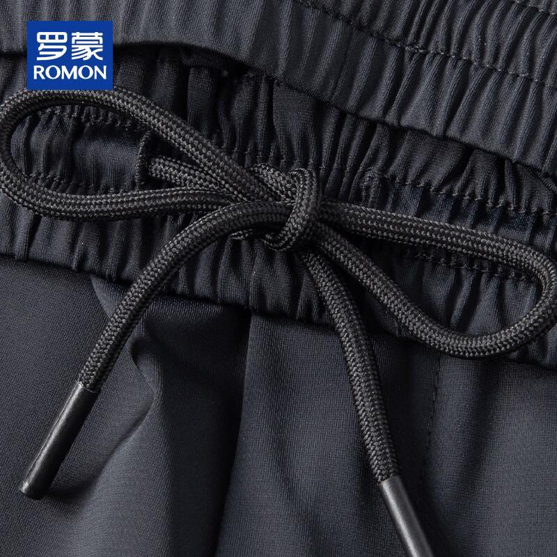 ROMON Men's Ice Silk Twill Casual Pants