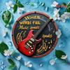 Retro Metall Musik Wandschild Wenn Worte versagen spricht Musik Gitarre und Noten Vintage Zitat Plakette für Bar Cafe Studio Heimdekoration