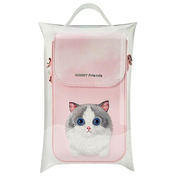 Nimmy Torebka Na Telefon Różowy/Pink Big Eyed Pet 2.0 Cat