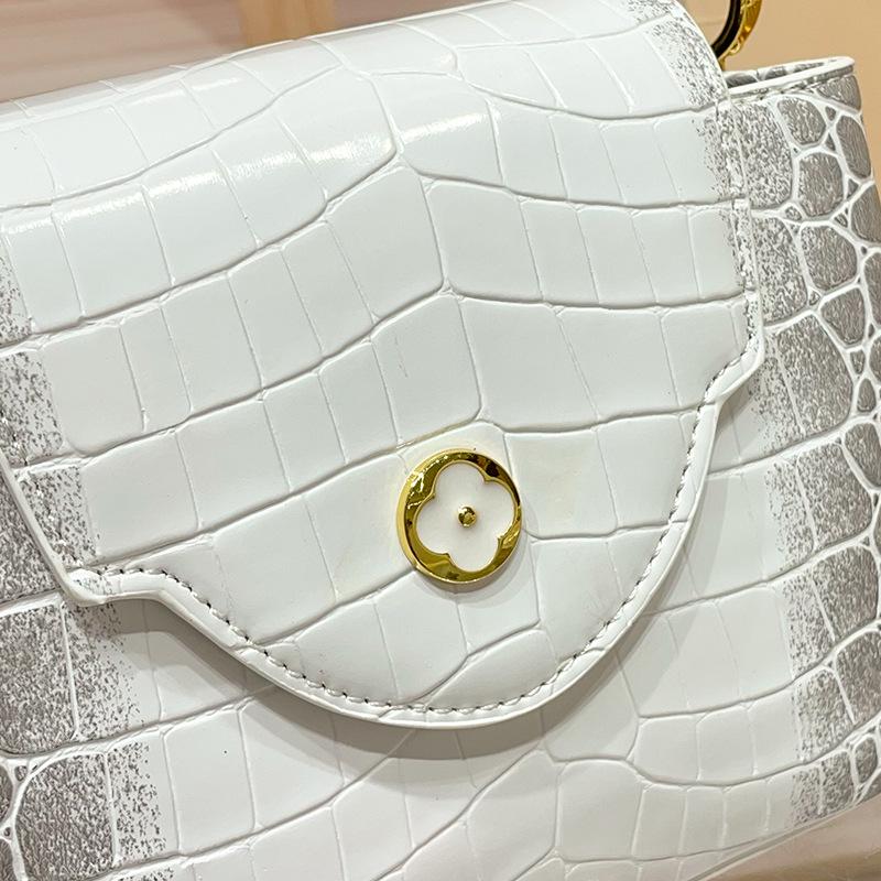 Luxurious Women's Genuine Leather Crocodile Pattern Tote Bag - 2025 New Fashion Crossbody Shoulder Bag