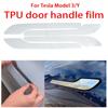 4pcs Premium Door Handle Protective Film for Tesla Model 3/Y Easy to Install, Right Side Car Styling Accessory, Durable Paint Protection