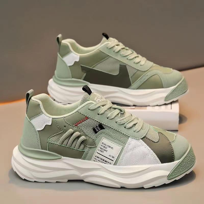 Klobiger Sneaker für Herren Sommer Mesh Atmungsaktiv Luxus Laufschuhe Mode Gestreiftes Design Casual Zapatillas Sports Sneakers