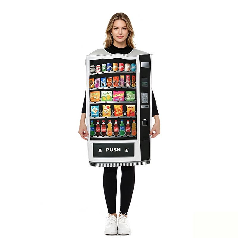 Halloween-Themed Vending Machine Costumes for Parties and Stage Performances