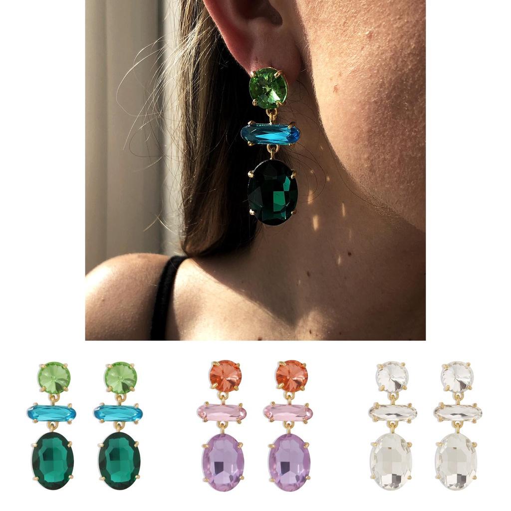 Stylish Earrings For Women E9626 Vintage Geometric Dangling Ear Studs