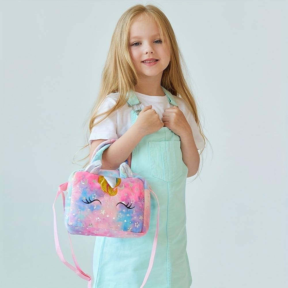 TREXORA Unicorn Design Backpack for Kids, 21x9x18cm Multicolor Lightweight Durable School Bag
